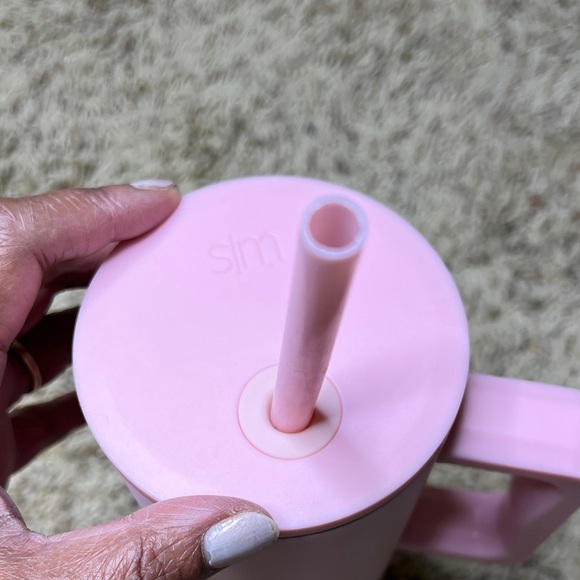 Simple Modern 40oz Pink Tumbler with Handle and Straw - Picture 5 of 9